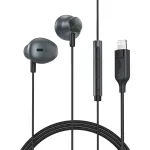 Acefast L1 Į ausį įdedamos ausinės su Lightning jungtimi, mikrofonu ir nuotolinio valdymo pulteliu 1,2 m - Juoda
