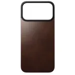 Nomad Modern Leather Back Case, skirta Apple iPhone 17 Pro Max, suderinama su MagSafe, i&scaron; viso grūdo Horween odos, Rustic Brown