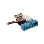 Akasa AK-CBUB38-40BK adapterinis kabelis i&scaron; vidinio USB 3.1 į vidinį USB 3.0, 40 cm