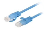 PATCHCORD Cat.5E UTP 1,5 m mėlynas FLUKE PASSED LANBERG 10 vnt. pakuotė
