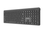 Gembird KB-WPS-03 dviejų režimų profesionalios klasės plonas belaidis klaviatūra, 2.4G + Bluetooth, JAV i&scaron;dėstymas, juoda