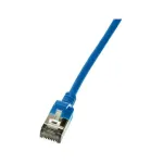 LogiLink CQ9076S Cat.6A U/FTP SlimLine komutacinis kabelis, TPE, mėlynas, 5 m