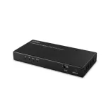 Lindy 38534 HDMI 8K60 signalo skirstytuvas (2 prievadai) su garso i&scaron;vestimi ir rai&scaron;kos mažinimu, 2x HDMI, HDR, juodos spalvos