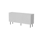 Komoda Cama Meble LUCCA 3D 165x40x80 cm, balta, medžio drožlių plok&scaron;tės korpusas