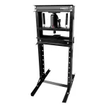 NEO TOOLS 20 Tonų hidraulinis presas dirbtuvėms, H formos rėmas, rankinis, reguliuojamas stalas, raudonas/juodas