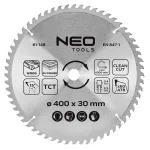 NEO TOOLS Diskinis pjūklo diskas, karbido dantimis, 400 x 30 mm, 60 dantų