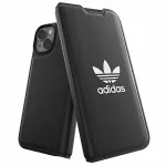 Adidas Originals Booklet Case BASIC iPhone 14/15/13 6,1 colio dėklas, juodas/baltas