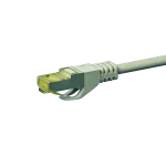 DSIT Cat.7 S/FTP PiMF RJ45 tinklo trumpiklis, pilkas, 0,25 m