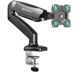 ONKRON G80-B Sukamas ir pasukamas stalinis laikiklis 13&ndash;32 colių monitoriams, max. 8 kg, su sukimu, juodas