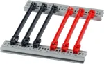 SCHROFF kreipianųjų batelių priedų rinkinys 160TE 2mm raudonas (10 vnt.) 24568363