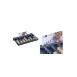 DURABLE EUROBOARD L euro banknotų ir monetų skaičiavimo lenta su monetų svarstyklėmis &ndash; &scaron;viesiai pilka 178058
