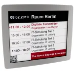 Kindermann Doorsign E-Ink 12.2 su nerūdijančio plieno rėmeliu 5002000621