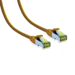 IT-BUDGET Premium viso vario tinklo kabelis Cat.6A su Cat.7 žaliava 600 MHz be halogenų PoE+ 10Gbit geltonas 0,25 m 90ITB6A7PK025Y