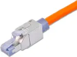Wirewin WKS FK RJ45 KAT6A lauko sąlygomis montuojamas RJ45 ki&scaron;tukas, Cat6A, ekranuotas, be įrankių, cinko lydinio korpusas, auksuoti kontaktai, 22-24 AWG, 6-9 mm kabeliui
