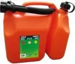 EDA kombinuota kuro ir alyvos kanistrė 6 L + 2,5 L dviejų kamerų raudona/juoda 010169 O SX6
