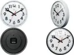 NEXTIME NXT kvarcinis sieninis laikrodis 260 mm, juodas korpusas, baltas ciferblatas 7308ZW