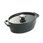 Pyrex ketaus ovali tro&scaron;kinimo forma 5,8L pilka 33x25cm