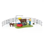Schleich FARM WORLD Happy Cow Wash &ndash; karvių plovimo stotelė