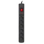 Armac M6/25/CZ maitinimo paskirstymo blokas (PDU) 6 AC lizdai Juoda