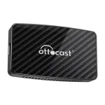 Ottocast CA400-S 4-in-1 adapteris CarPlay / Android Auto &ndash; belaidis ir laidinis, juodas