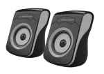 Garsiakalbiai 2.0 USB Flamenco juodi/pilki EP140KE, 6W