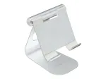 TERRATEC iTab M &ndash; stovas telefonui / plan&scaron;etei &ndash; aliuminis &ndash; sidabrinis &ndash; ekrano dydis: 8,8&ndash;25 cm (3,5&ndash;10 col.) &ndash; stalinis stovas (219728)
