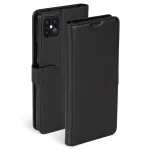 Dėklas-piniginė Krusell Apple iPhone 12 Pro Max juoda, odinis dėklas su kortelių ki&scaron;ene