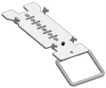 Keyhole tvirtinimo plok&scaron;telė ergonomic solutions CHE072-02, skirta &bdquo;Banksys&ldquo; įrenginiams