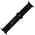 Silicinio dirželio rinkinys FIXED FIXSST2-434-BK, skirtas Apple Watch 42/44/45mm &ndash; juodas, fiksuoto sportinio dizaino