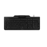 CHERRY SECURE BOARD 1.0 klaviatūra, biuro, USB, QWERTZ, voki&scaron;kas i&scaron;dėstymas, juoda