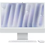 APPLE iMac Z1EJ 59,62 cm 23,5 inch standartinis stiklas M4 10C CPU/10C GPU/16C N.E. 16 GB 512 GB SSD Gbit Eth MM NumKey TID DE sidabrinis (Z1EJ-MWUV3D/A-07F02L)
