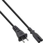 InLine maitinimo laidas su Kinijos ki&scaron;tuku į Euro8 IEC-C7, juodas, 1,8 m