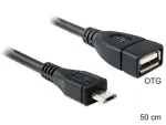 USB kabelis DeLOCK 50 cm Micro-USB B USB 2.0 A 83183