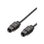 MediaRange - Digitales Audio-Kabel (optisch) - TOSLINK m&auml;nnlich zu TOSLINK m&auml;nnlich - 1,5m - Glasfaser - Schwarz (MRCS133)