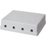 LogiLink - Installationskasten Netzwerkoberfl&auml;che - wei&szlig; - 4 Ports