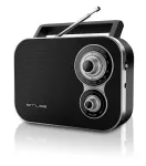 Muse M-051R 2-juostų ne&scaron;iojamas radijo imtuvas, juodas