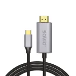 USB-C į HDMI laidas SAVIO CL-199, 2 m