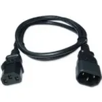 Zebra CS-CAB-IEC-L maitinimo laidas, juodas, 1 m, C13 ki&scaron;tukas, C14 lizdas