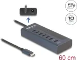 DeLOCK USB Hub 3.2 Gen 1 Type-C 7 prievadų 10000 Mbit/s Mėlyna 64288