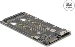 DELOCK SFF-8654 8i į 2x M.2 Key M NVMe SSD keitiklis, modelis 64295