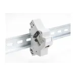 DeLOCK 67043 Keystone laikiklis DIN bėgeliui su įžeminimu, pilkas