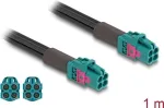 Koaksialinis kabelis DeLOCK 90117 1 m Mini FAKRA Z Aqua