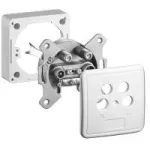 Wentronic Goobay 4-ių angų antenos lizdas, 2 dB &ndash; praėjimo arba galinis lizdas, nuolatinės srovės perdavimas (67089)