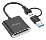 Kortelių skaitytuvas Equip 245461 USB 3.2 Gen 2 Type-C juodas CFexpress 2.0