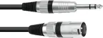 Adapterinis kabelis XLR į 6,3 mm lizdą Omnitronic 30225195 &mdash; 1x XRL ki&scaron;tukas į 1x 6,3 mm Jack