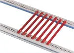 Schroff 4.4220D kreipiamasis bėgelis 10 vnt. (24560362)