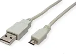 ITB STANDARD USB 2.0 laidas A Micro B smėlio spalvos - Laidas - Skaitmeninis/duomenų (S3152)