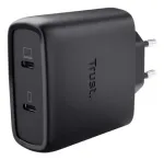 Įkroviklis Trust Maxo 65W 2 prievadų USB-C GaN greitasis įkrovimas juodas