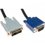 Hypertec 127711-HY VGA laidas 3 m DVI-A VGA (D-Sub) Juoda, Mėlyna, Balta