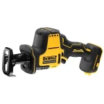 Pjūklas abipusis DeWALT DCS369N-XJ, be&scaron;epetėlis variklis, belaidis, pjovimo gylis mediena 9 cm, plienas 4 cm, 2800 sm/min, 1.43 kg
